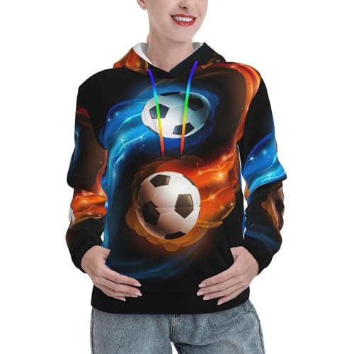 Sweat à capuche foot EdWal femme pour un look urbain et sport