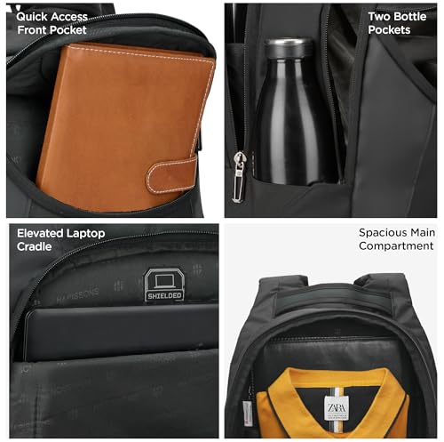 Image of HARISSONS Axis Business Travel Laptop Backpack | 35L | Fits 15.6 inch Laptop | 1000D PU-Coated Polyester | Office, Travel & Work Commute