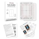 BDJBXK Card Centering Grading Tool, Sports Cards Grading Kit, Includes Two Sets of Sports Trading Cards Measuring Tools (with Instructions)