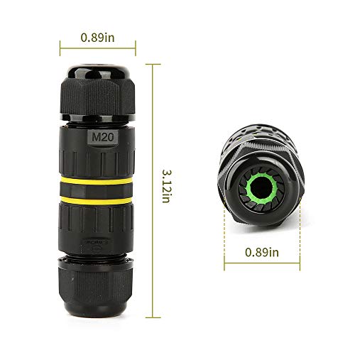 Boîte de jonction étanche IP68 M20 pour câble extérieur 2 voies
