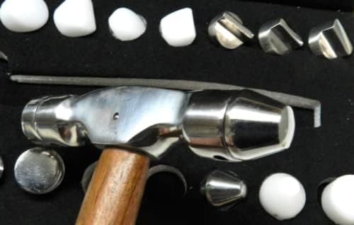 JTS Interchangeable 20 Head Precision Hammer Set Silversmithing Metalsmithing Shaping Forming Hammer Nylon and Metal Faces