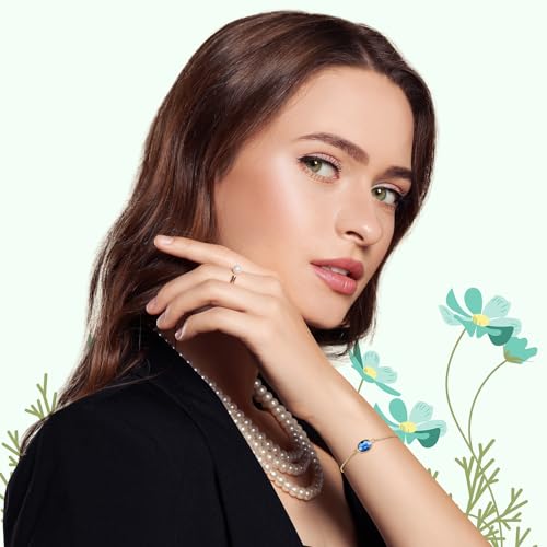 Quelay 12 Pcs Blue Jewelry Bridesmaid Bracelets Gift Leather Bag Pouch Set of 6 for Wedding Bridal Party Favor4