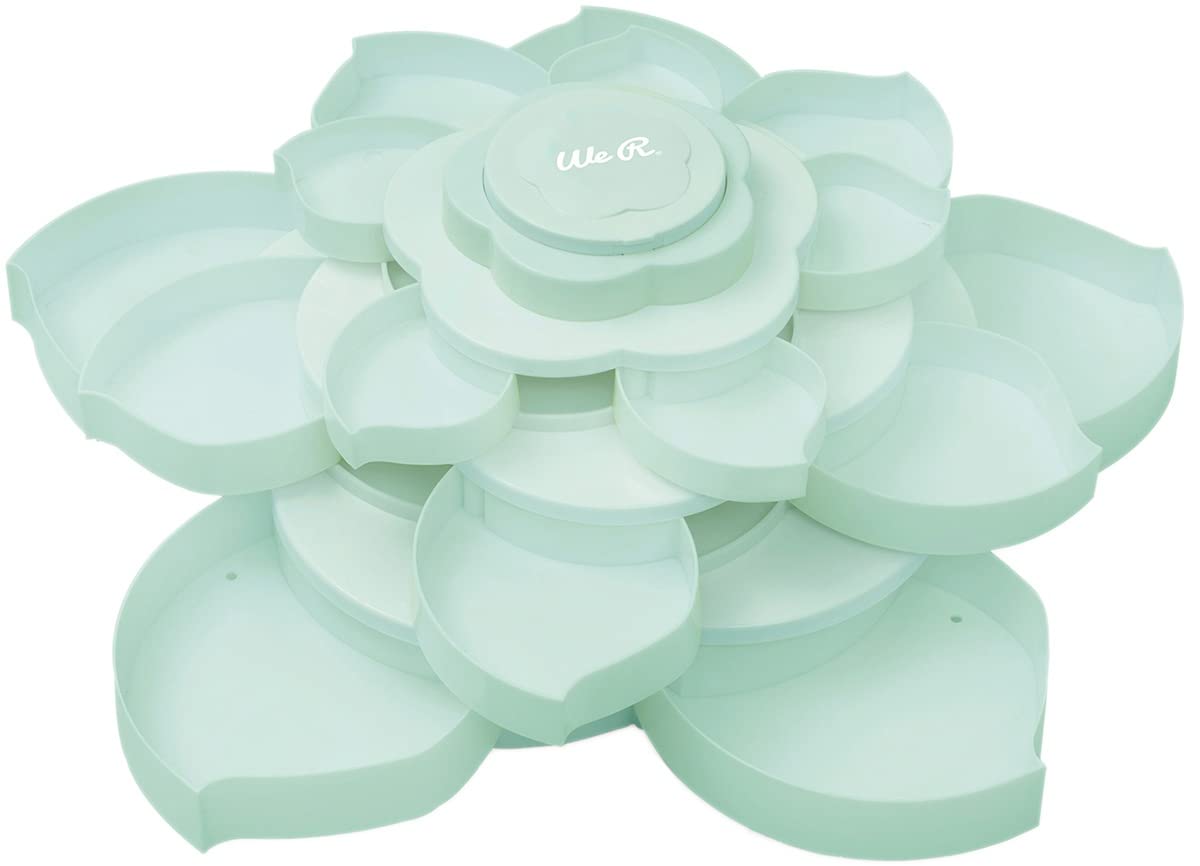 We R Memory Keepers Mint Embellishment Caja para almacenar Adornos Bloom Storage, 28.7 x 16.5 x 28.7 cm