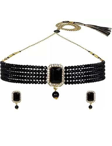 See full amazon price history chart for Bead Jewellery Set choker Necklace With 2 Earring Imitation Gold Plated Set for Women & Girls (Red) Bead Jewellery Set choker Necklace With 2 Earring Imitation Gold Plated Set for Women & Girls (Red) (B0D92CV237) Amazon Price History, Amazon Price Tracker