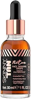 Skinny Tan Notox Moisturising Face Tanning Drops 30ml | Face Serum with Vegan Collagen | Gradual Tanner for Face | Buildable Natural Bronzed Glow | Fake Tan Drops