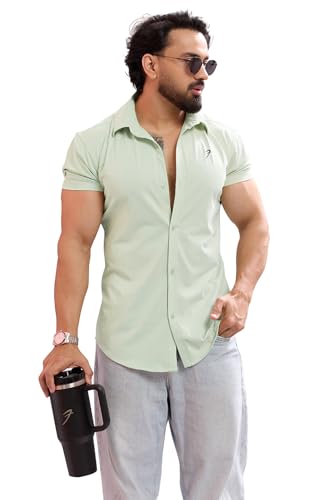Image of FUAARK Mens Slim Fit Breathable, Lightweight & Stretchable Shirt for Casual wear