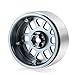 RCLIONS 4PCS Aluminum 2.6inch Beadlock Wheels Rims Upgrades for Black Mamba 1/10th Monster Truck Accessories Parts (Titanium Color)