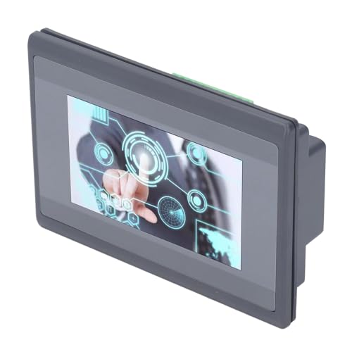 Image of PLC HMI, All in One Touch Screen Industrial Control Panel with 4.3in TFT LCD Display 480x272P Resolution 32 Bit ARM9 Processor for PLC Automation Systems