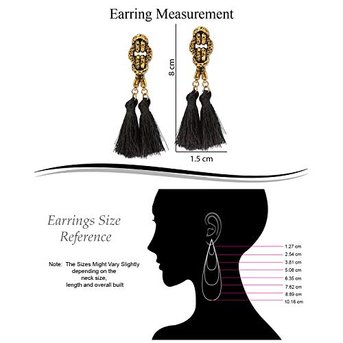 Image of Young & Forever Gift Boho Carnival Sea Island Long Tassel Earrings Handmade Beaded Bohemian Women Statement Beads Dangle Earrings Ethnic Jewelry Fringe Earrings