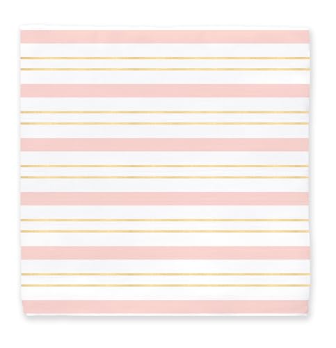 Image of SwaddleDesigns Cotton Muslin Swaddle Blanket, Receiving Blanket for Baby Girls, Best Registry Gift, 46x46 inches, Pink Serenity Stripes