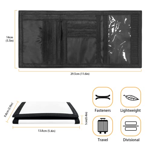 GIFTPUZZ American Flag Pattern Wallets for Women Man Kids Purse with Polyester Fabric Moneybag Small Teens Wallet Gift Billfold One Size4