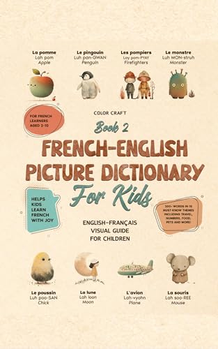 French-English Picture Dictionary: Illustrated Bilingual Book For Kids to Learn French Quickly and Easily: A Bilingual Visual Guide For Children (Kids' Language Learning Books)