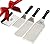 Grillers Choice – Stainless Steel Metal Spatula Set – Flat Metal Spatula, Griddle Scrapper, Hamburger Pancake Turner. Great Flat Top Grill Accessories & Outdoor Griddle - Commercial Grade