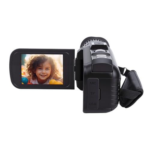 Caméra vidéo numérique 24 MP Sxhlseller avec microphone et écran 3.0
