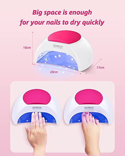 Sunuv Uv Led Nail Lamp, 48W, Gel Uv Nail Lamp, Gel Nail Light, Nail Dryer For Nails With 4 Timer Setting Sensor For Home Salon #TOP3