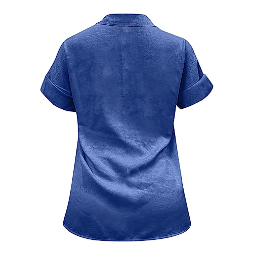 Chambray Shirt Women 3/4 Sleeve Comfort Scoop Vacation Womans Tee Crew Neck Printed Party Teen Girls Blouses Dressy Breathable Spring Tees Geometric Chambray Kawaii Gym Shirts2