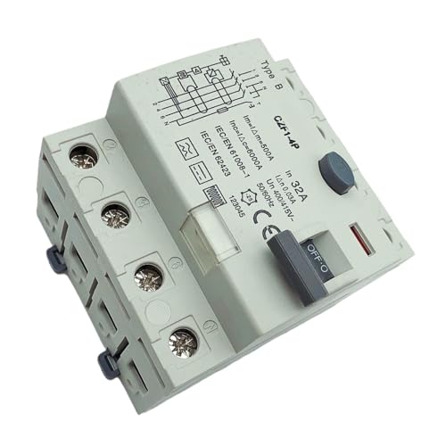 Disyuntor de 16 amperios 4P Clase B Tipo EM interruptor diferencial para fugas 3
