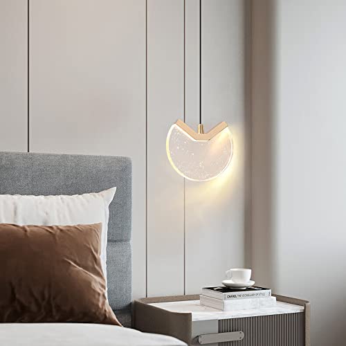 Mini lampe suspendue en cristal moderne 15cm plafonnier métal