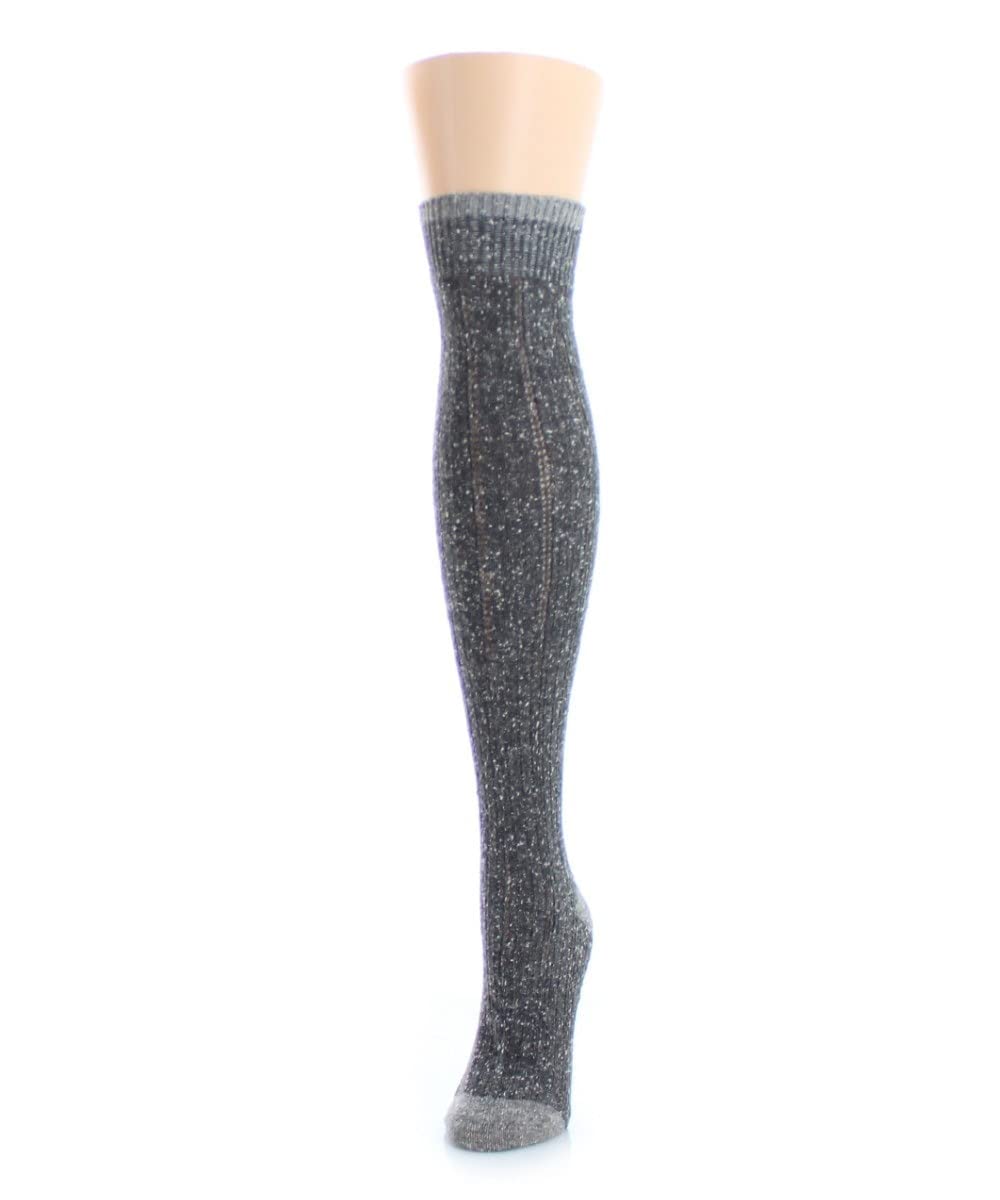MeMoi Jumbo Cable Over The Knee Cotton Blend Warm Socks
