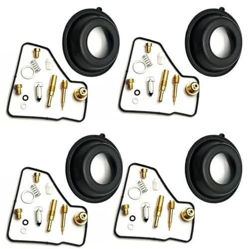 Kit de reparación de carburador de motocicleta VF500 juego de 4 piezas de diafragma 2