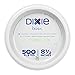 Dixie Basic 8.5" Light-Weight Paper Plates by GP PRO (Georgia-Pacific), White, DBP09W, 500 Count (125 Plates Per Pack, 4 Packs Per Case)