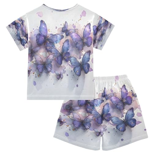 senya Short Sleeve Pajamas Sets Summer Cotton Sleepwear Butterflies Whose Wings2