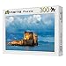 FAWFAW Puzzle Classico per Adulti 300 Pezzi, Castello di Napoli, Italia, Cielo della Sera 1500/1000/500/300 Pezzi