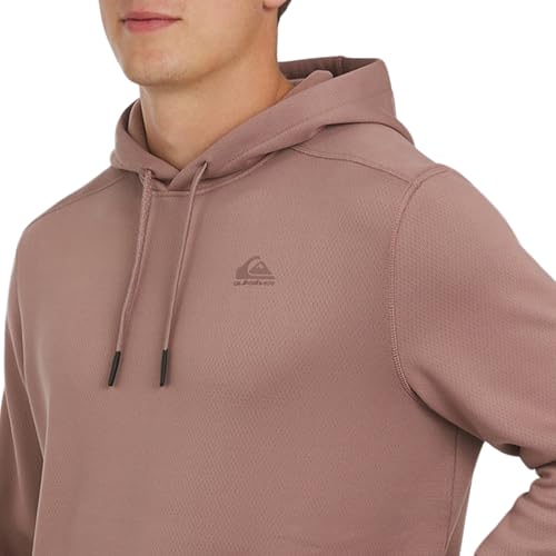 Image of Quiksilver Men's Regular Fit Active Performance Heavyweight Jacquard Mesh and Polar Fleece Pullover Hoodie (S-XL)