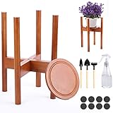 【Ancho extensible】- Se adapta perfectamente a todas las macetas de interior de 30cm/11,8"o menos de diámetro exterior. Tamaño: La altura es de 35,5cm/14", el diámetro interior normal es de 20,5cm / 8,1"y el interior expandido el diámetro es de 30cm/11,8".
