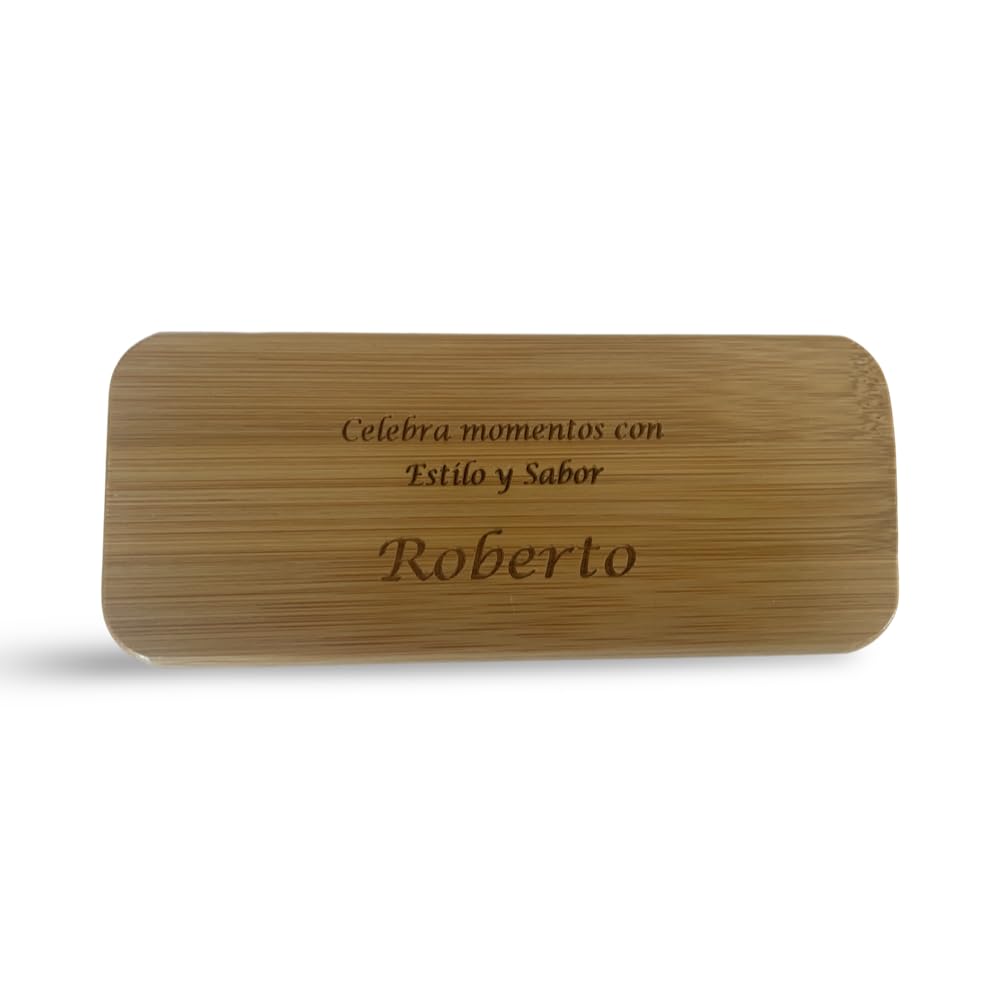 regalo grabado - Sacacorchos Profesional Personalizado | Bambú Natural | Sacacorchos Personalizado y la Caja Tambien | Estuche Eco-Friendly de Bambu | Regalo Cumpleaños, Padre, Evento