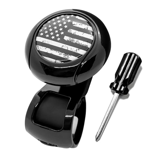American Flag - Steering Wheel Knob Spinner Universal Non-Slip - Fit for Cars Trucks Boats Rv Bus Tractor & More