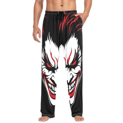 Cartoon Joker Pajama Pant Lounge Sleepwear PJs Men's Pajama Bottoms Lightweight Sleep Pants
