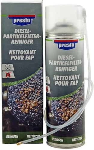 presto Dieselpartikelfilter-Reiniger, 400ml, Reinigungsspray für DPF, entfernt Ruß & Ablagerungen, einfache Anwendung ohne Ausbau, professionelle Reinigung, Motorschutz, lösemittelfrei