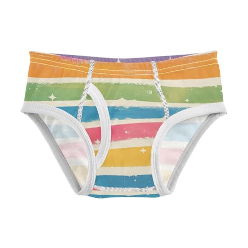 KLL Glitter Rainbow Pride Toddler Boys Cotton Briefs Cute Children Undies