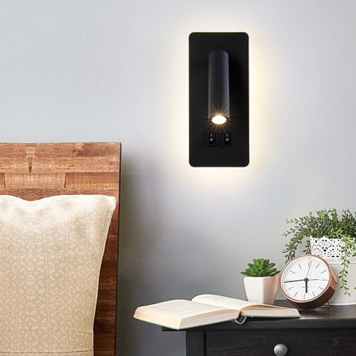Lámpara de Pared de Lectura Flexible con Focos Giratorios para Sala de Estar 4