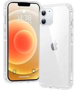Voyahülle Clear Case for iPhone 12/12 Pro, Ultra Thin, Shockproof TPU Cover, Anti-Yellowing, Crystal Clear, Phone Case for Apple iPhone 12/12 Pro - Clear