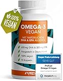 🏆 PREIS-LEISTUNGS-SIEGER: Testnote SEHR GUT! Das OMEGA-3 Vegan wurde vom Verbrauchermagazin Vergleich.org zum Preis-Leistungs-Sieger in der Kategorie Algenöl-Kapseln ausgezeichnet. Ausschlaggebend: Der hohe Omega-3 Gehalt + natürliches Vitamin E sowie die Produktion in Deutschland.