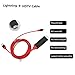 HDMI Cable to TV for iPhone, Digital 1080P to 4K HDTV Displayport Adapter, 6.6ft Lighting Cable Cord Connector Compatible for iPhone Xs Max X 8 7 6 Plus iPad Pro Air Mini iPod - Plug and Play (Red)