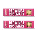 Crackerology Red Wine & Rosemary Gourmet Crackers & Cookies - Perfect for Charcuterie Boards & Party Platters, For Hosting Special Events & Get Togethers, 20-24 Count, 2 Pack
