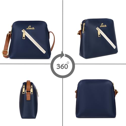 Image of Lavie Woman's Colourblock Lucy Crossbody Sling Bag | Ladies Purse Handbag | Gift for Women