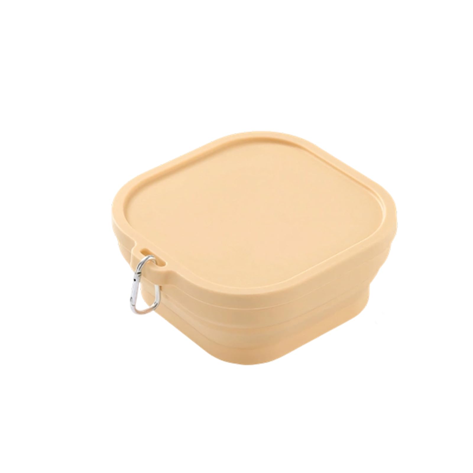 jiingekk Efficient Silicones Snacks Box with Lid Portable Food Container for Gym Beach Offices Mess Release and Quick Cleaning Up Pliable Mealpreps Box