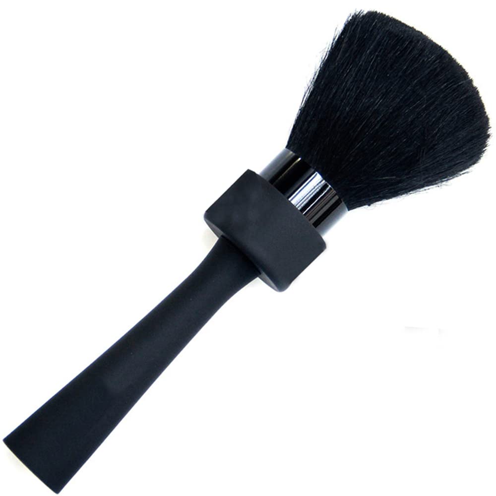 DOKKIA Szczotka fryzjerska do strzyżenia włosów, miotełka do kurzu do szyi, studio fryzjerskie, czyszczenie fryzjerskie, styliści golenia, szczotka Sweep (czarny uchwyt)
