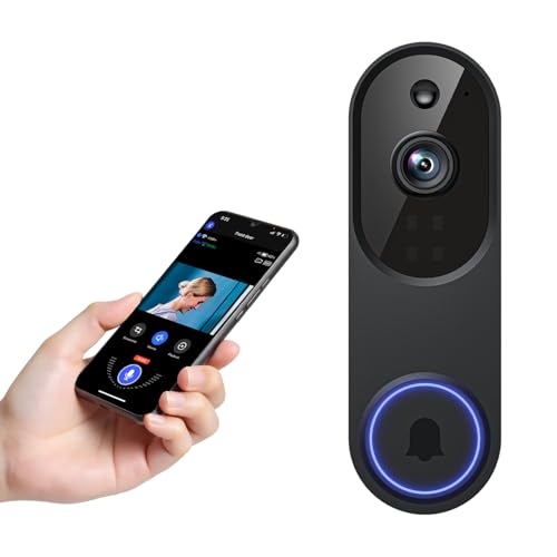 CutePanda 960P Wireless doorbell Camera, Featuring Artificial Intelligence Human Detection Function, Supporting Two-Way  - Detailed View