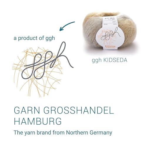 Mohair-Wolle ggh Kidseda Box mit 6 Knäueln aus Mohair und Seide