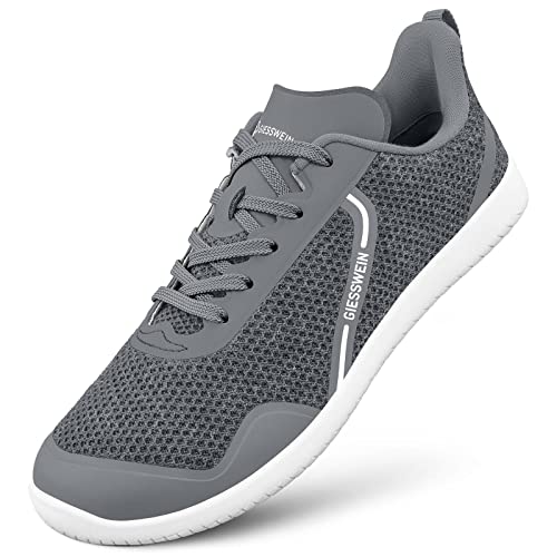 GIESSWEIN Barefoot Men - Merino Barfußschuhe für Herren, Outdoor Sport Fitnessschuhe, Traillaufschuhe, Männer Sneaker aus Merinowolle