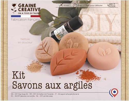 Graine Créative Coffret DIY savons aux argiles naturelles pour création maison - 2