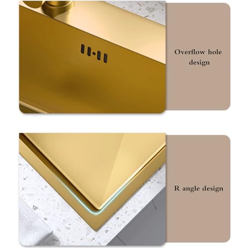 Fregadero utilitario de doble agujero con cesta de drenaje de sifón de acero inoxidable, lavabo grande y pequeño para cocina, restaurante, despensa, apartamento