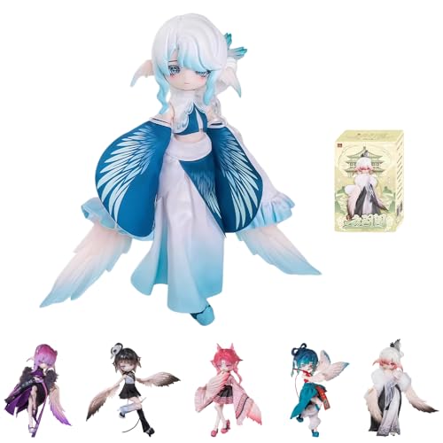 niannyyhouse BJD Blind Box Figurines, poupée articulée à boule 1/8 avec vêtements, série pavillon Yunyu de style ancien, figurine d'action à...