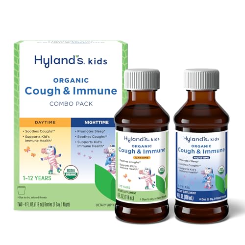 Hyland's Kids Organic Cough and Immune Day and Night Combo Pack
