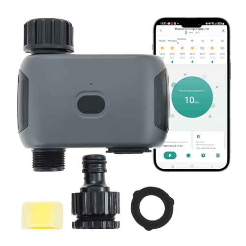 Aupoko Smart Bewässerungsuhr mit Bluetooth & App Steuerung – WiFi Bewässerungscomputer mit Alexa-Sprachsteuerung, IP55 Schutz & Regenverzögerung für Garten, Landwirtschaft & öffentliche Grünflächen Aupoko Smart Bewässerungsuhr mit Bluetooth & App Steuerung – WiFi Bewässerungscomputer mit Alexa-Sprachsteuerung, IP55 Schutz & Regenverzögerung für Garten, Landwirtschaft & öffentliche Grünflächen